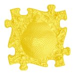Muffik Kemény Süni Puzzle Sárga