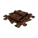 Muffik Kemény Fatörzs Puzzle Barna