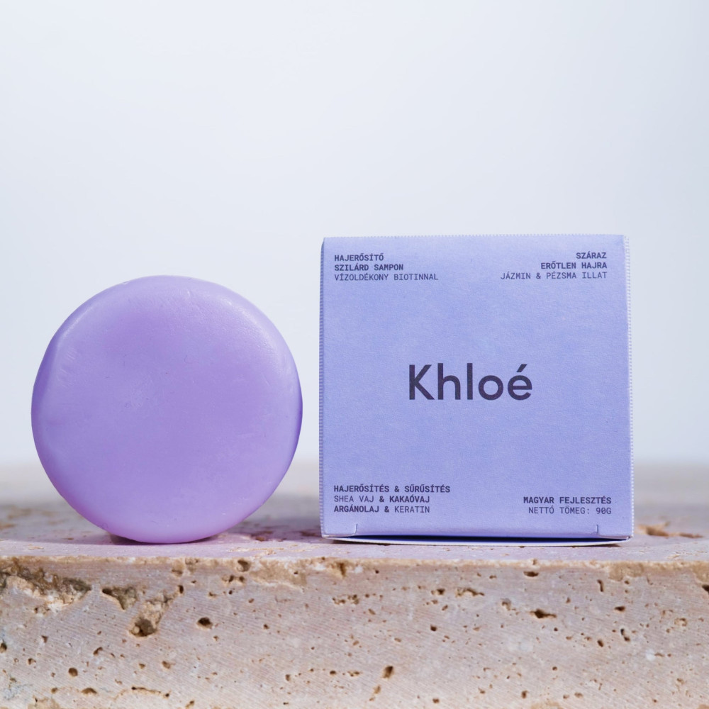 Khloé® Hajerősítő Szilárd Sampon Biotinnal